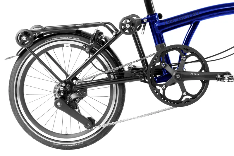 Brompton M4R P Line Urban 2024 Folding Bike - Bolt Blue Lacquer 50t-4